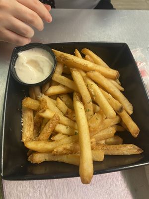 parmesan truffle fries  at The Rabbit Hole in Pompano Beach