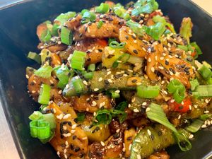 Chicken stir fry  at The Rabbit Hole in Pompano Beach