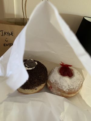 oreo and jam at Gotham Doughnuts in Ivanhoe