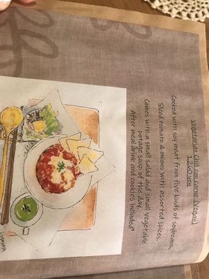 Menu at Holy Holy Familiar Tree Cafe in Ikeda