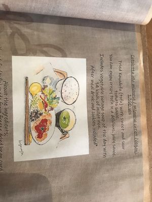 Menu at Holy Holy Familiar Tree Cafe in Ikeda