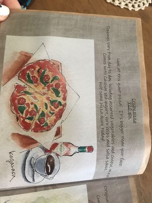 Menu at Holy Holy Familiar Tree Cafe in Ikeda