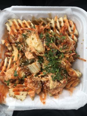 Kimchi fries 10/10  at Bé-Em Asian Kitchen in Charlotte