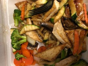 Build your own bowl with udon noodles, tofu & mixed vegetables. at Bé-Em Asian Kitchen in Charlotte