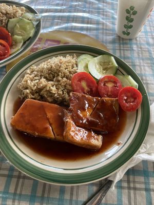 Bbq tofu  at The Healthy Way in Ocho Rios