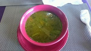 soup. very nice.  at The Healthy Way in Ocho Rios