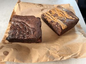 Salted Caramel & Biscoff Brownie  at Cielo Cakery in Brighton