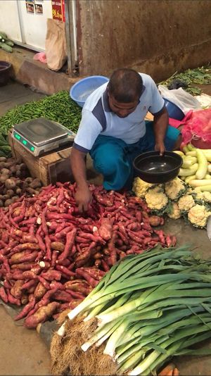 Tangalle market  at Jaywa Lanka Restaurant in Tangalle
