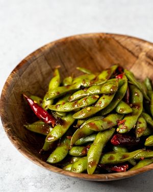 Spicy Garlic Edamame at Tso Chinese Takeout & Delivery - Arboretum in Austin