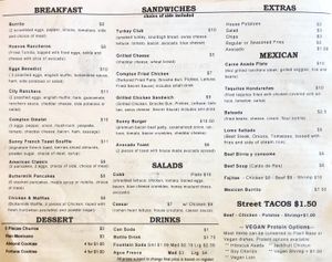 Menu 03/31/2021 at Sunny Express Mexican Chinese in Compton
