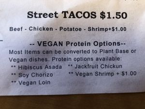 Menu 03/31/2021 at Sunny Express Mexican Chinese in Compton