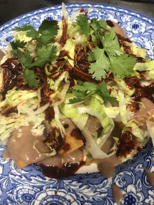 Vegan hondurian taquitos style ! at Sunny Express Mexican Chinese in Compton