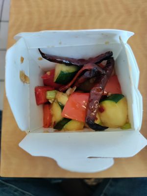 Kung Pao at Sunny Express Mexican Chinese in Compton