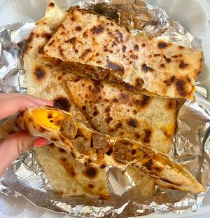 steak quesadillaas  at Sunny Express Mexican Chinese in Compton