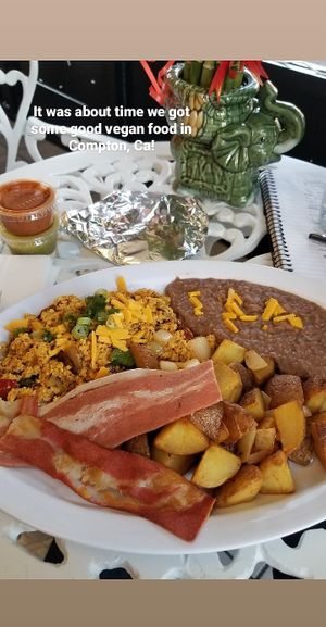 Tofu scramble at Sunny Express Mexican Chinese in Compton