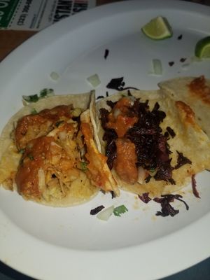 Jackfruit chikn, hibiscus asada at Sunny Express Mexican Chinese in Compton