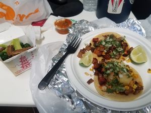 Lunch at Sunny Express Mexican Chinese in Compton