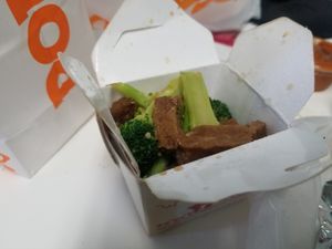 Beef broccoli at Sunny Express Mexican Chinese in Compton