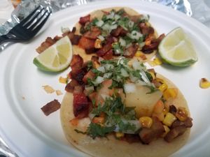 Pastor tacos at Sunny Express Mexican Chinese in Compton