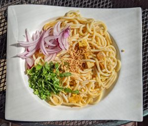 Tofu Noodle Bowl at Top Burmese in Beaverton