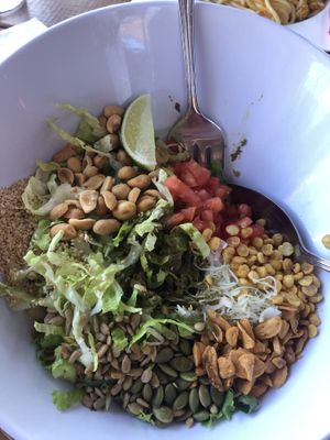 Shoo Share salad (fermented tea leaves salad)  at Top Burmese in Beaverton