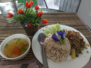 Pad Kaprao at Mina Hostel in Thakhek