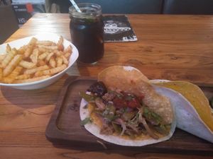 Mapo Tofu Taco & fries at Tacolicious - Maybe closed in Shanghai