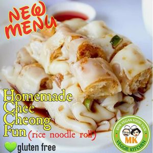 Chee cheong fun at MK Veggie Kitchen in Currajong