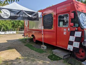 Yum factor 10 at Bone-a-fide Vegan in Austin