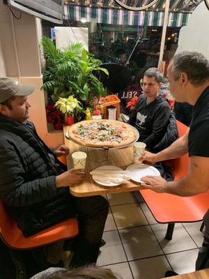 Large Vegan pizza  at Fairlington Pizza Shop in Alexandria