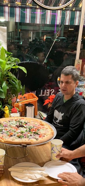 Large Vegan Pizza at Fairlington Pizza Shop in Alexandria