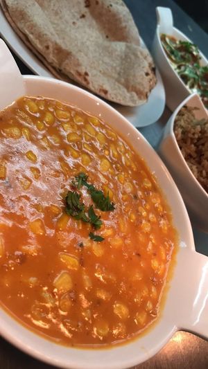 Corn curry (social media) at Mango Vegetarian in Wetherby