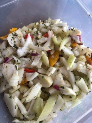 Fennel slaw at Sunflour Community Bakery in Rome
