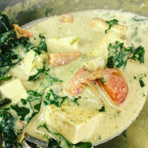 Low FODMAP Indian Kale & Tofu Curry 🍛  at Wasteless Vegan Kitchen in Footscray