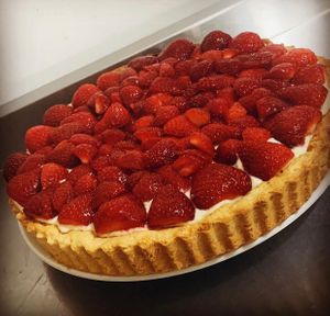 A taste of summer strawberry tart  at The Red Berry in Huddersfield