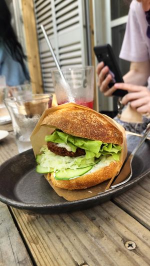 Burger at Giving Tree Home in Ishigaki