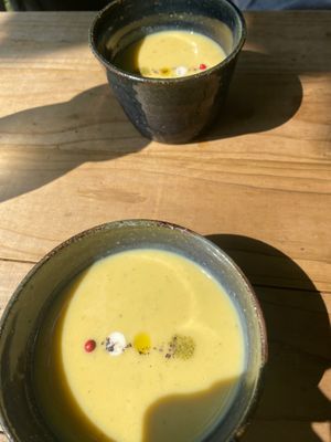 Pumpkin soup  at Giving Tree Home in Ishigaki