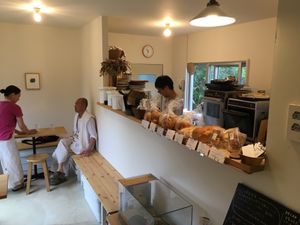 Cozy indoor and outdoor patio seating.  at Giving Tree Home in Ishigaki