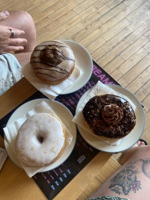 Our donut choices!  at Dreamwave Donuts in Canggu