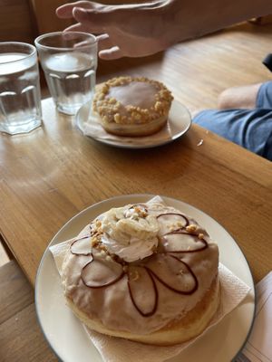 Banoffee pie and apple crumble   at Dreamwave Donuts in Canggu