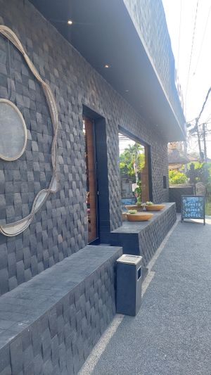 Outside  at Dreamwave Donuts in Canggu