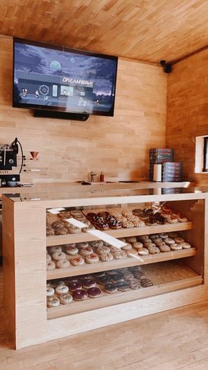Shop’s vibe at Dreamwave Donuts in Canggu