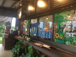 Service window at Hikari Rakuen in Ishigaki