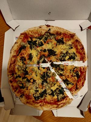 Vegan Pizza at Pizza Mann in Innsbruck