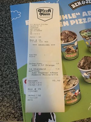   at Pizza Mann in Innsbruck