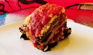Plant-Based Lasagna at Good Roots Natural Market in Haverstraw