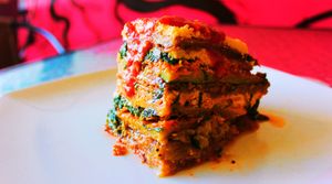 Vegan Lasagna at Good Roots Natural Market in Haverstraw