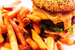 Vegan Guac N Roll Burger at Good Roots Natural Market in Haverstraw