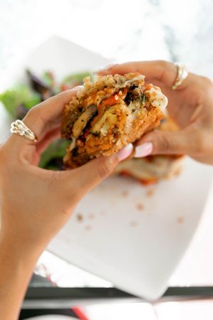 Vegan Bread-Less Stacker at Good Roots Natural Market in Haverstraw
