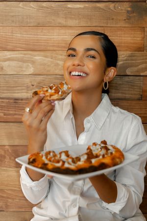 Vegan Chic’N Bacon Ranch Pizza at Good Roots Natural Market in Haverstraw